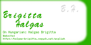 brigitta halgas business card